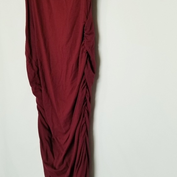 Dharma trading co Red Crossover Front ruched sides stitching broken on chest XS - Picture 12 of 14